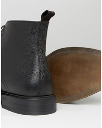 Bottes en cuir noires Zign Shoes