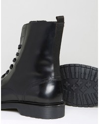 Bottes en cuir noires Zign Shoes