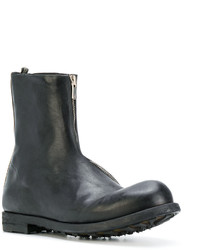 Bottes en cuir noires Officine Creative