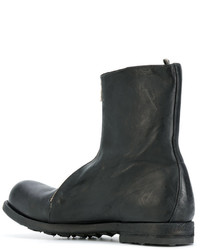 Bottes en cuir noires Officine Creative