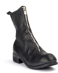 Bottes en cuir noires Guidi