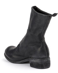 Bottes en cuir noires Guidi