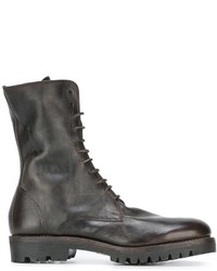 Bottes en cuir olive Guidi