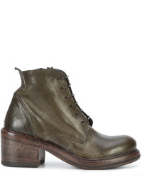 Bottes en cuir olive Moma