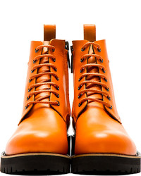 Bottes en cuir orange DSquared