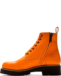 Bottes en cuir orange DSquared