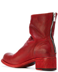 Bottes en cuir rouges Officine Creative