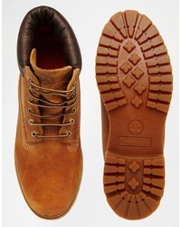 Bottes en cuir tabac Timberland