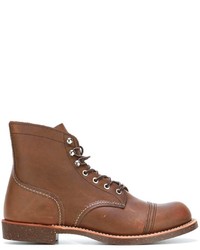 Bottes en cuir tabac Red Wing Shoes