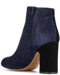 Bottes en daim bleu marine Chie Mihara