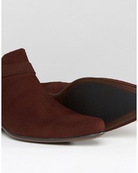 Bottes en daim bordeaux Asos