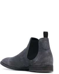 Bottes en daim gris foncé Officine Creative