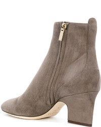 Bottes en daim grises Jimmy Choo