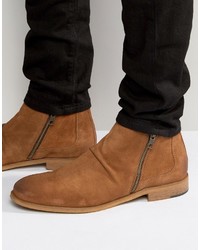 Bottes en daim marron clair Dune