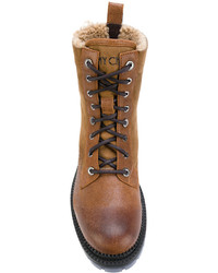 Bottes en daim marron clair Jimmy Choo