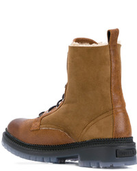 Bottes en daim marron clair Jimmy Choo