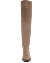 Bottes en daim marron clair Stuart Weitzman