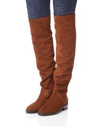 Bottes en daim marron clair Stuart Weitzman