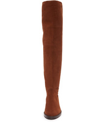 Bottes en daim marron clair Stuart Weitzman