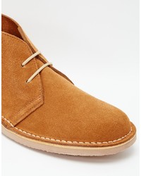 Bottes en daim marron clair Park Lane