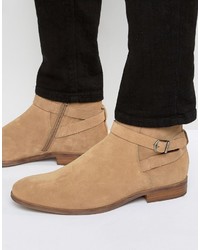 Bottes en daim marron clair Vagabond