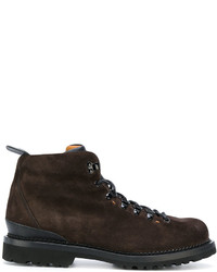 Bottes en daim marron foncé Buttero