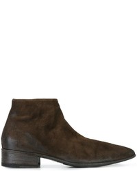 Bottes en daim marron foncé Marsèll