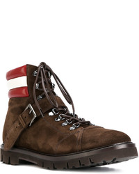 Bottes en daim marron foncé Bally