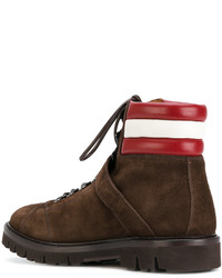 Bottes en daim marron foncé Bally