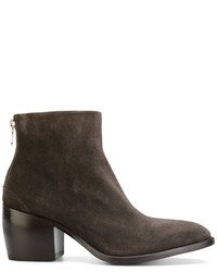 Bottes en daim marron foncé Rocco P.