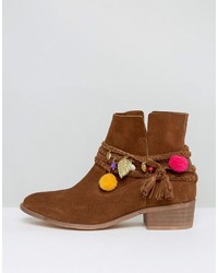 Bottes en daim marron Asos