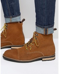 Bottes en daim marron Bellfield