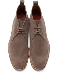 Bottes en daim marron Grenson