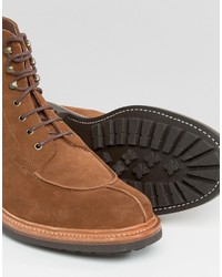 Bottes en daim marron Grenson