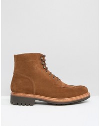 Bottes en daim marron Grenson