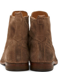 Bottes en daim marron Hudson