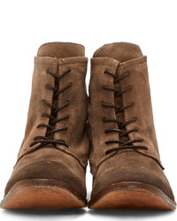 Bottes en daim marron Hudson