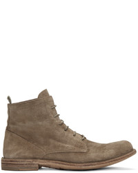 Bottes en daim marron Officine Creative