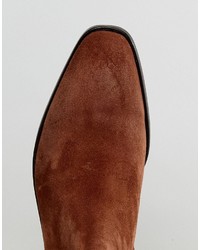 Bottes en daim marron Paul Smith