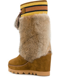 Bottes en daim marron See by Chloe