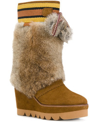 Bottes en daim marron See by Chloe