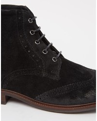 Bottes en daim noires Asos