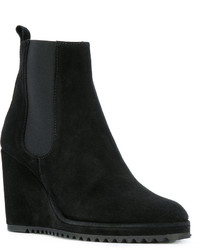 Bottes en daim noires Castaner