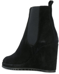 Bottes en daim noires Castaner