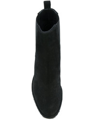 Bottes en daim noires Castaner