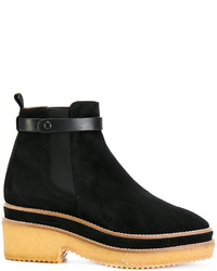 Bottes en daim noires Castaner