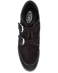 Bottes en daim noires Tod's