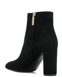 Bottes en daim noires Saint Laurent