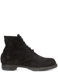 Bottes en daim noires Guidi