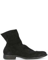 Bottes en daim noires Guidi